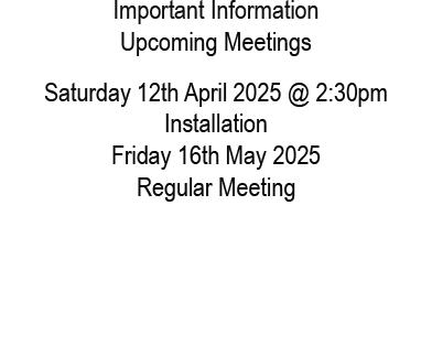 Important Information